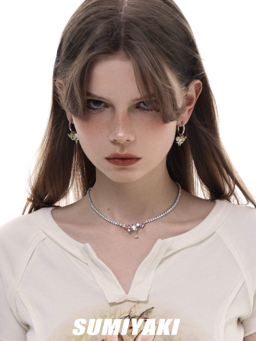 SUMIYAKI Sweet and Cool Love Double Earrings