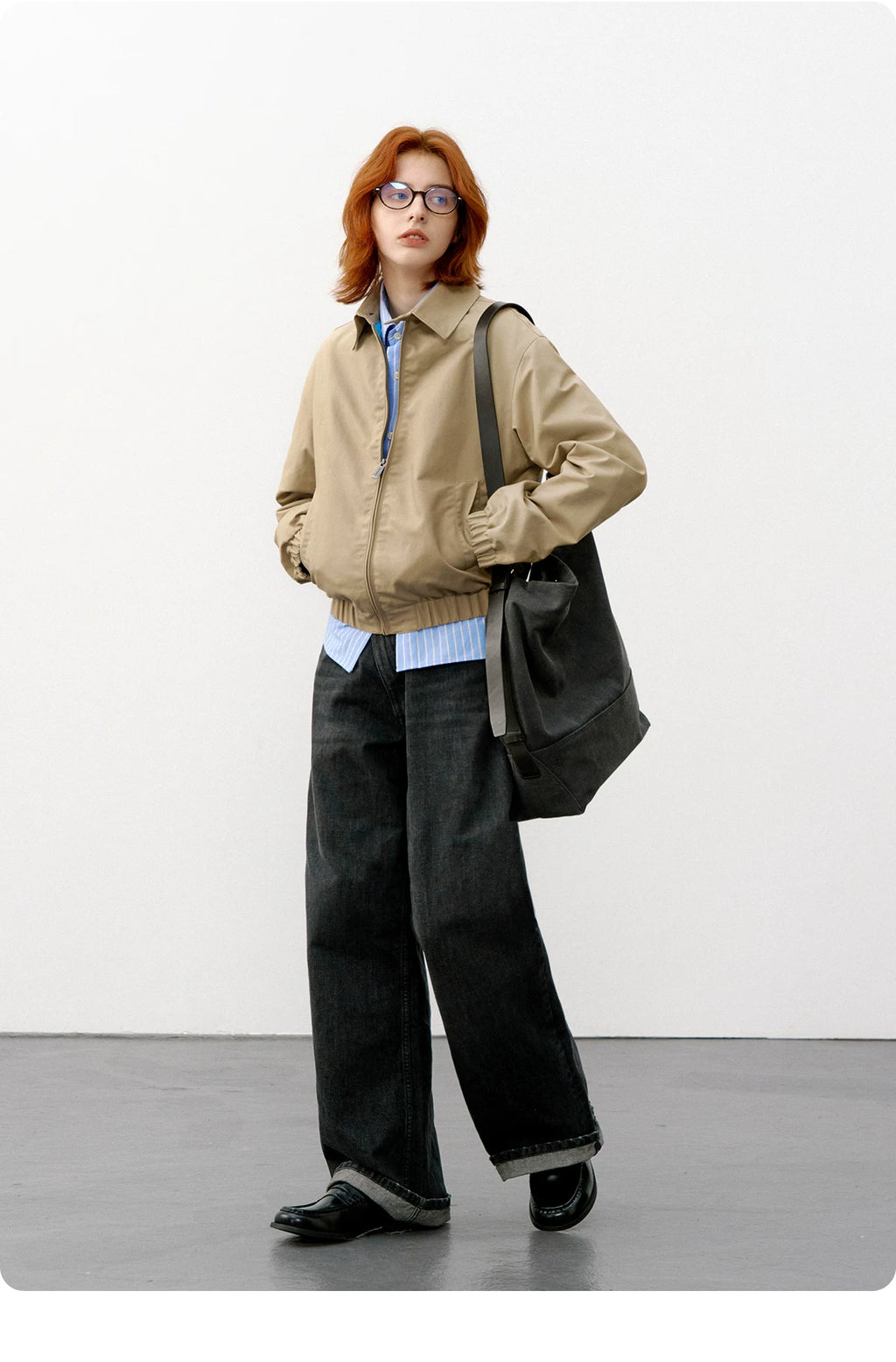 714Street Vintage Casual Contrast Jacket