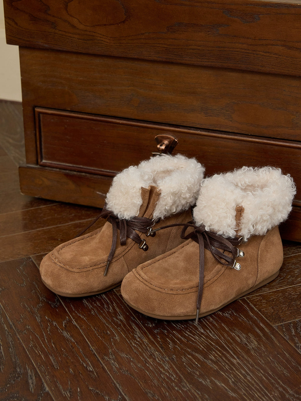 Milooey Flat-bottomed Thermal Velvet Snow Boots