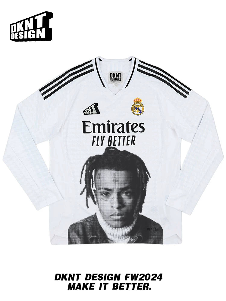 KANYE Casual Portrait Print Tee