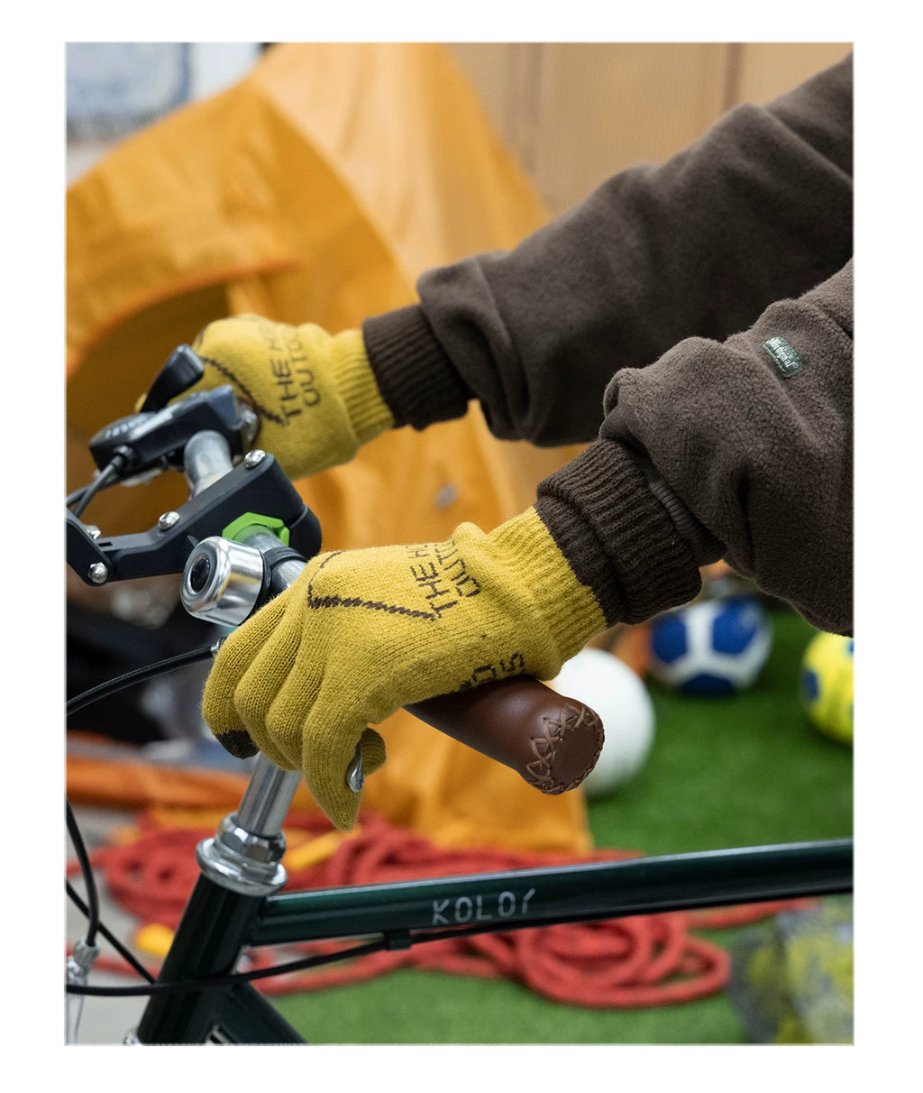 THE HOBOO Jacquard Knitted Wool Gloves