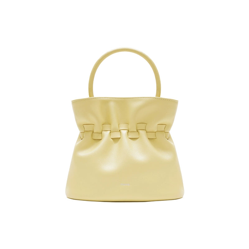 MUVA Delicate Pleated Bow Tote Bag