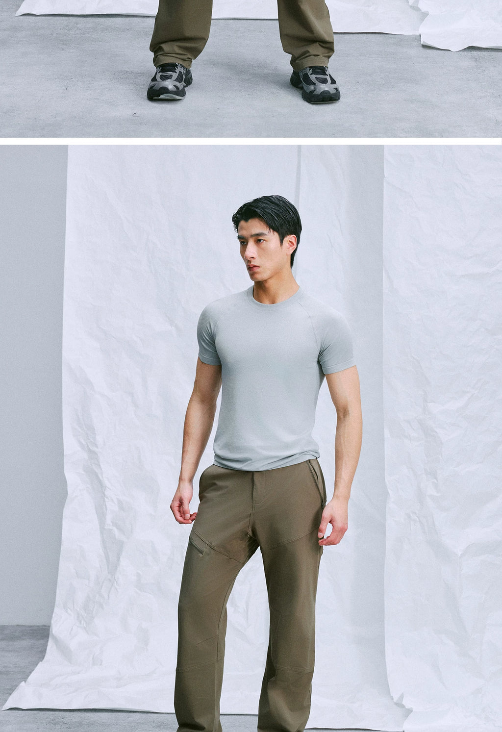 NO LOGO Moisture Absorption Quick Drying Breathable Sports Tee
