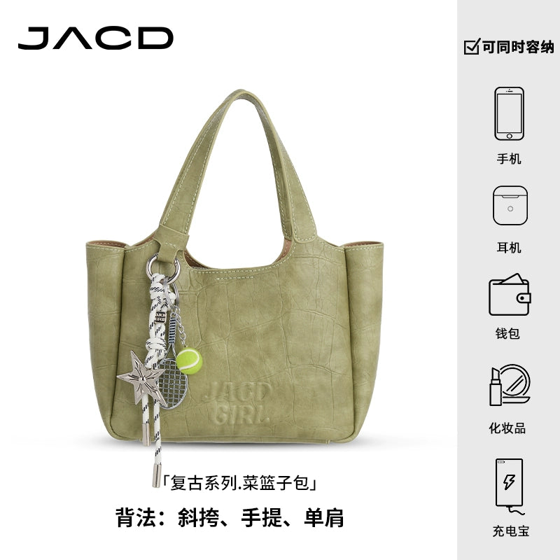 JACD Vegetable Basket Bucket Bag Messenger Bag