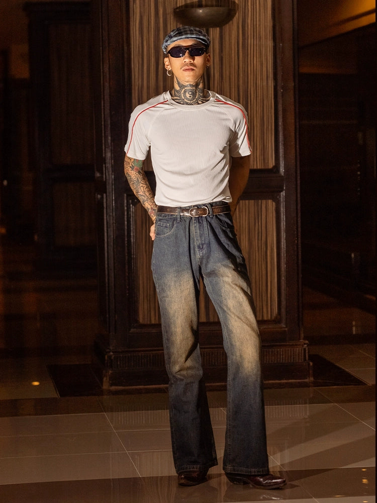 PUBLICRADIO Vintage Denim Flared Pants