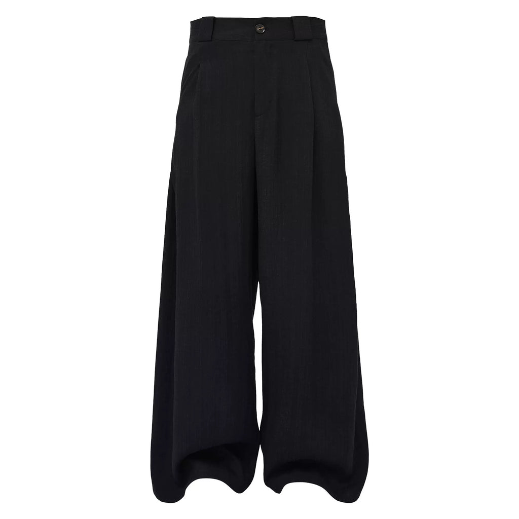 TAICHIISM Minimalist Breathable Linen Wide Linen Trousers Trousers