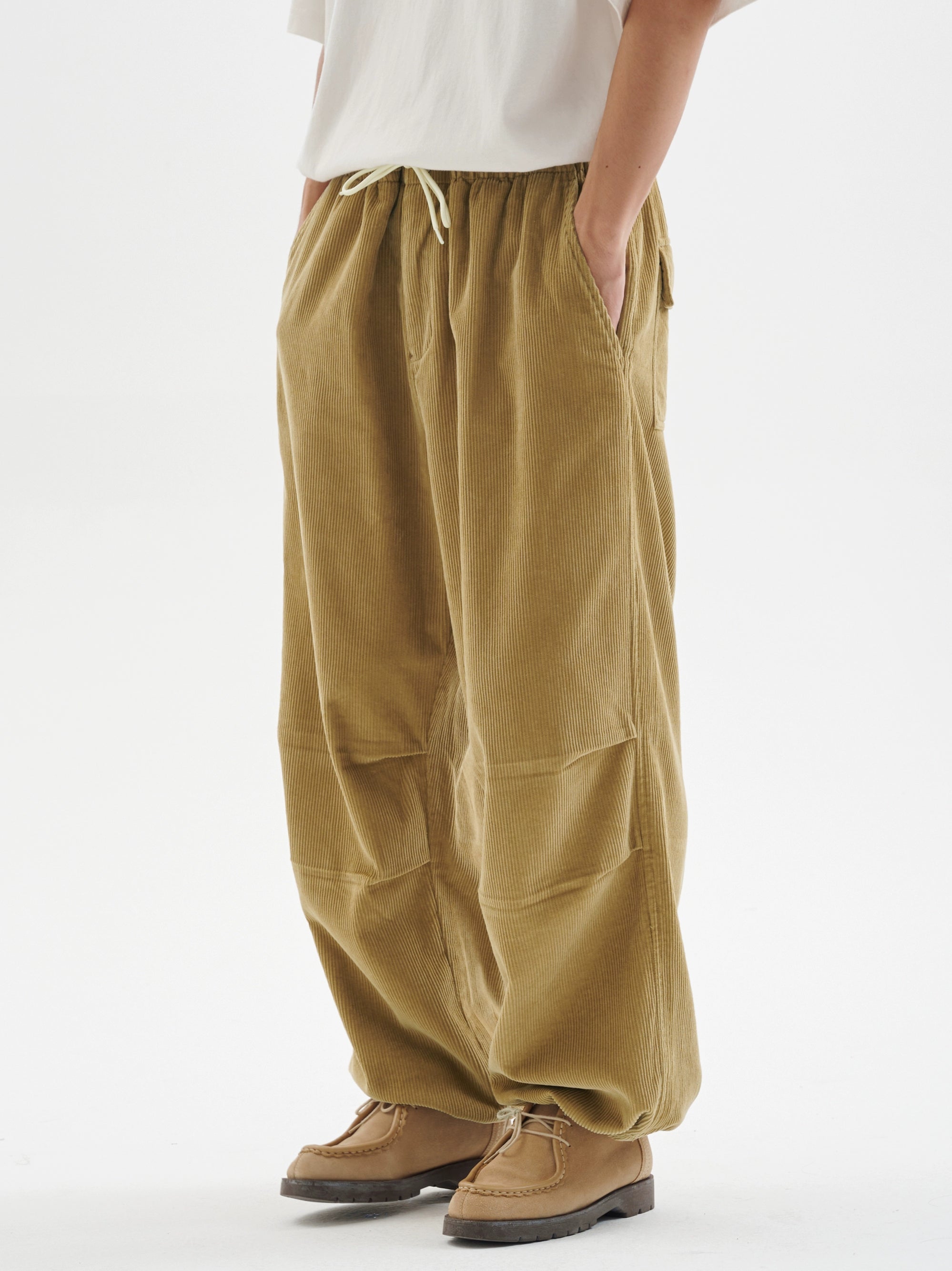 BUTTBILL 8-pit non-elastic corduroy Japanese Pants