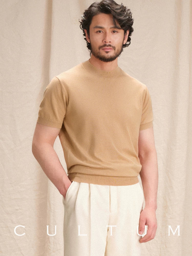 CULTA Light and Breathable Casual Knitted Tee