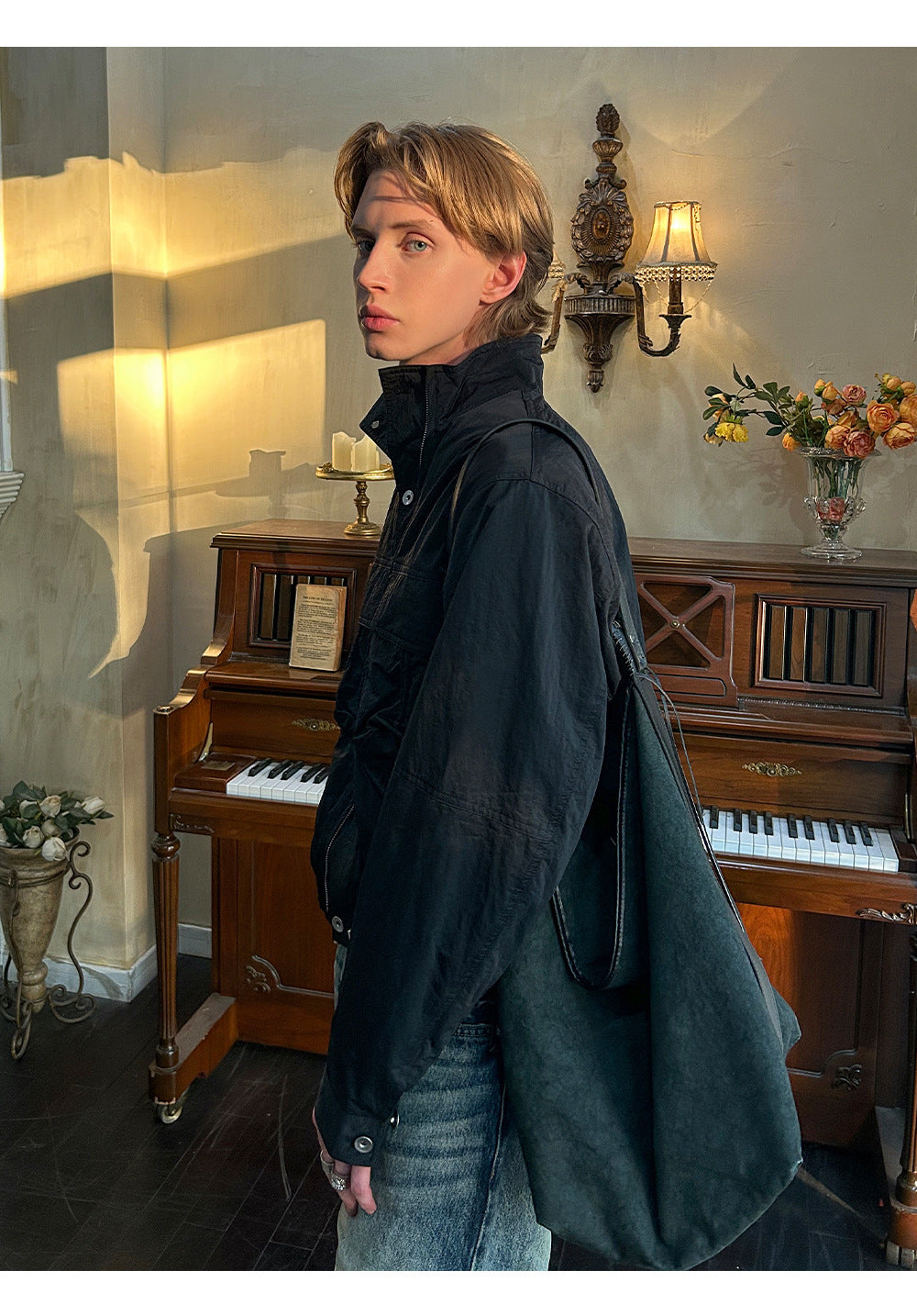 EME Vintage Tooling Stand-up Button-down Jacket