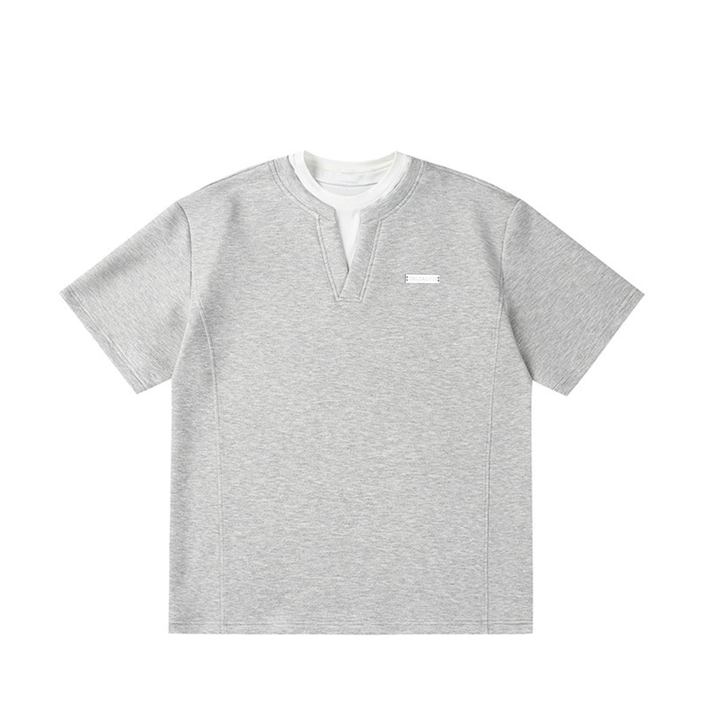 (NMK) fake Two short-sleeved Relaced Tee