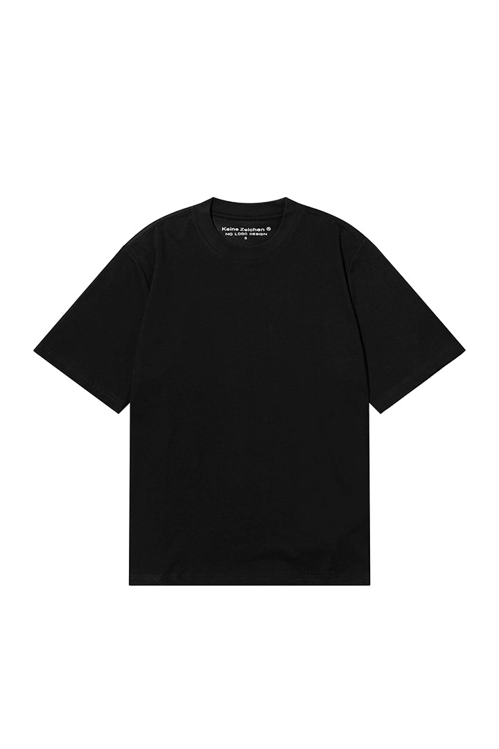 NO LOGO Small Neckline Short and Wide Casual Tee