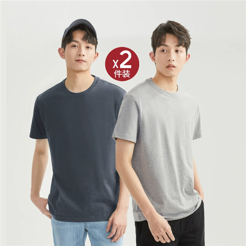 Giordano Knitted Cotton Round Neck Tee