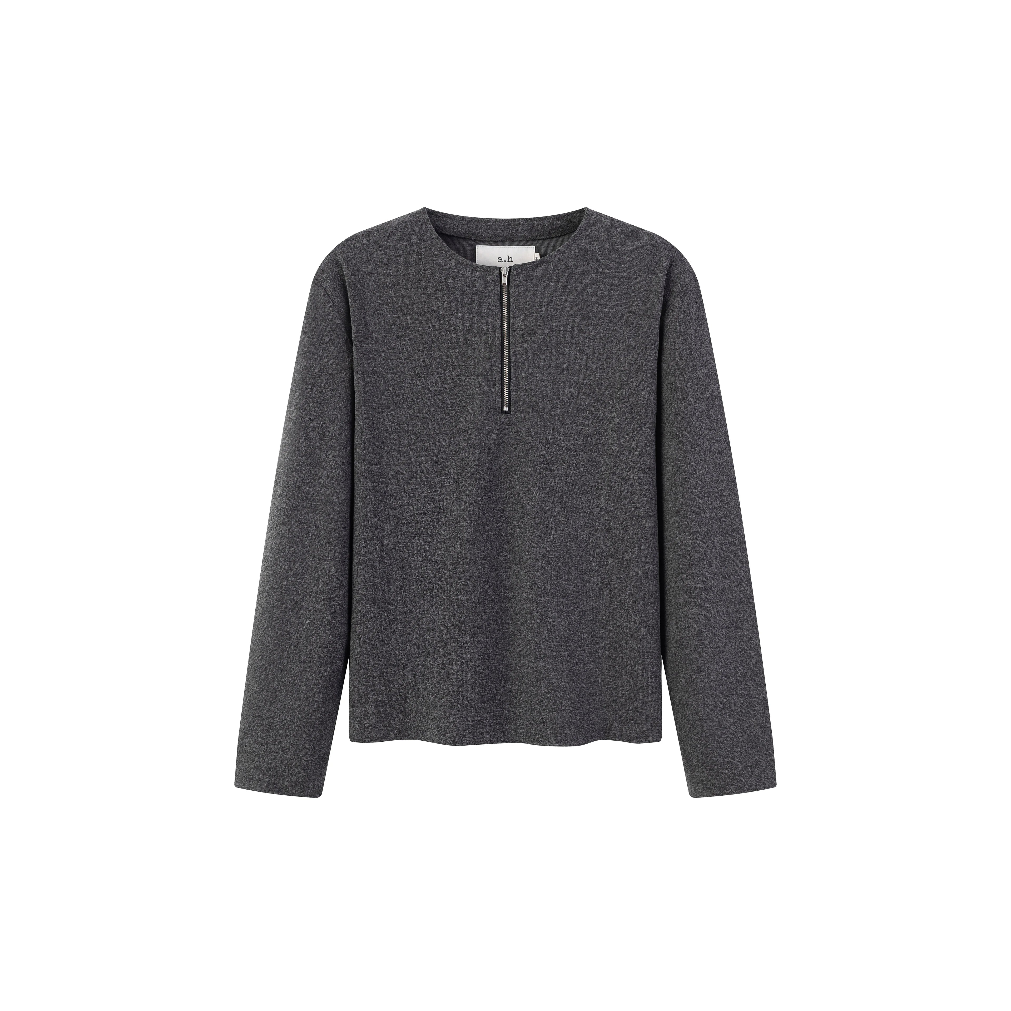 Anniehall Premium Small Neckline Zipper Long Sleeve