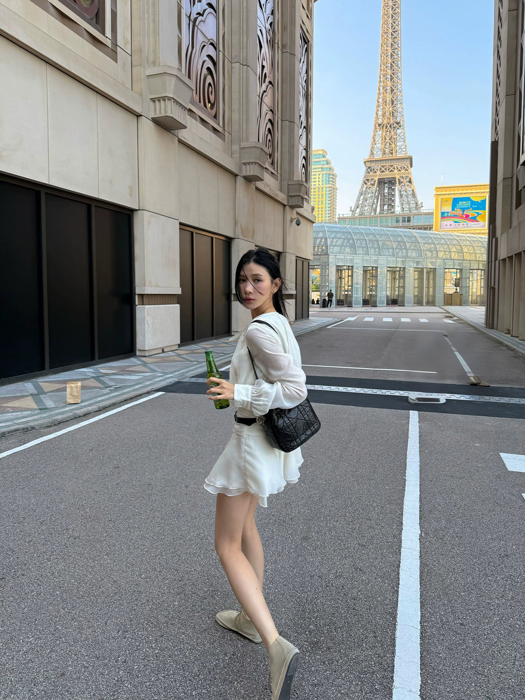 YOUNG KYLIN Temperament Waist Dress