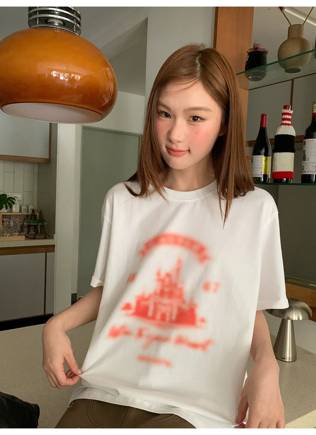 KANO Lazy Slack Castle Hand Painted Graffiti Tee