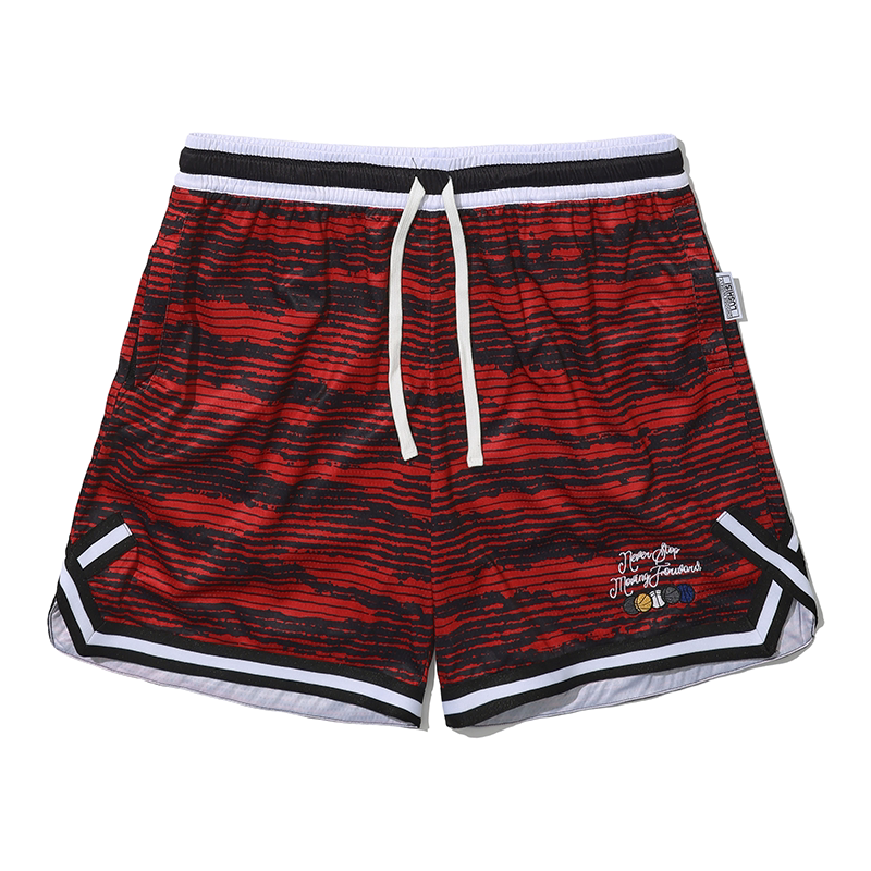 LUSHISI Striped Moisture Wicking Comfort Shorts