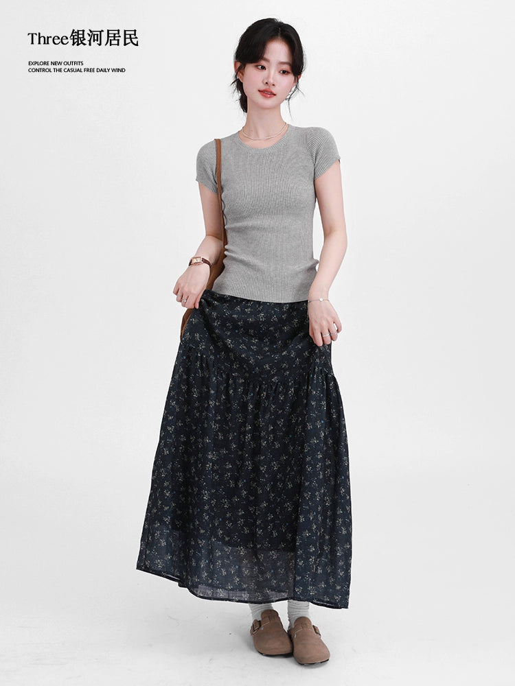 Three Gentle Korean Floral Skirts