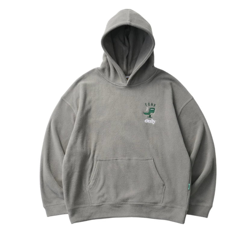 Battles Vintage Loose Versatile Embroidered Hooded Sweater