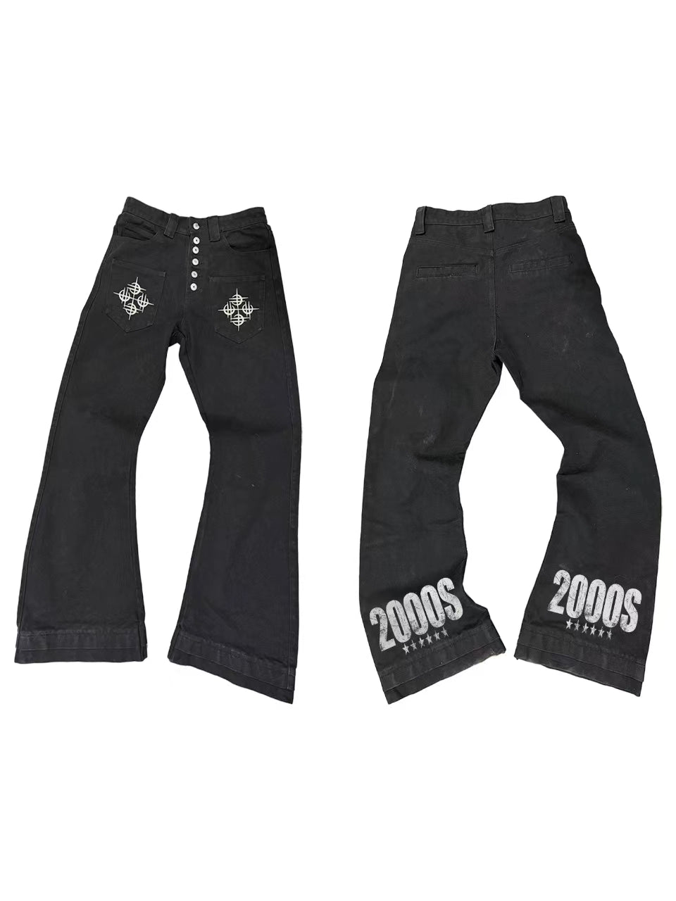 DETW 25ss * "2000S" original niche scimitar * double trousers breasted canvas versatile premium pants