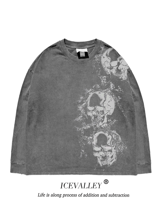 MELANIN Dark Skull Niche Long Sleeve