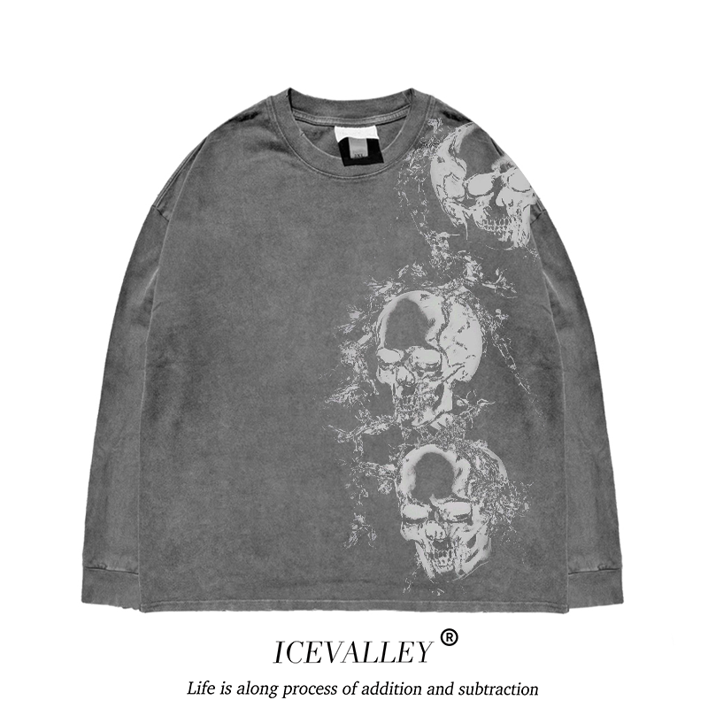 MELANIN Dark Skull Niche Long Sleeve