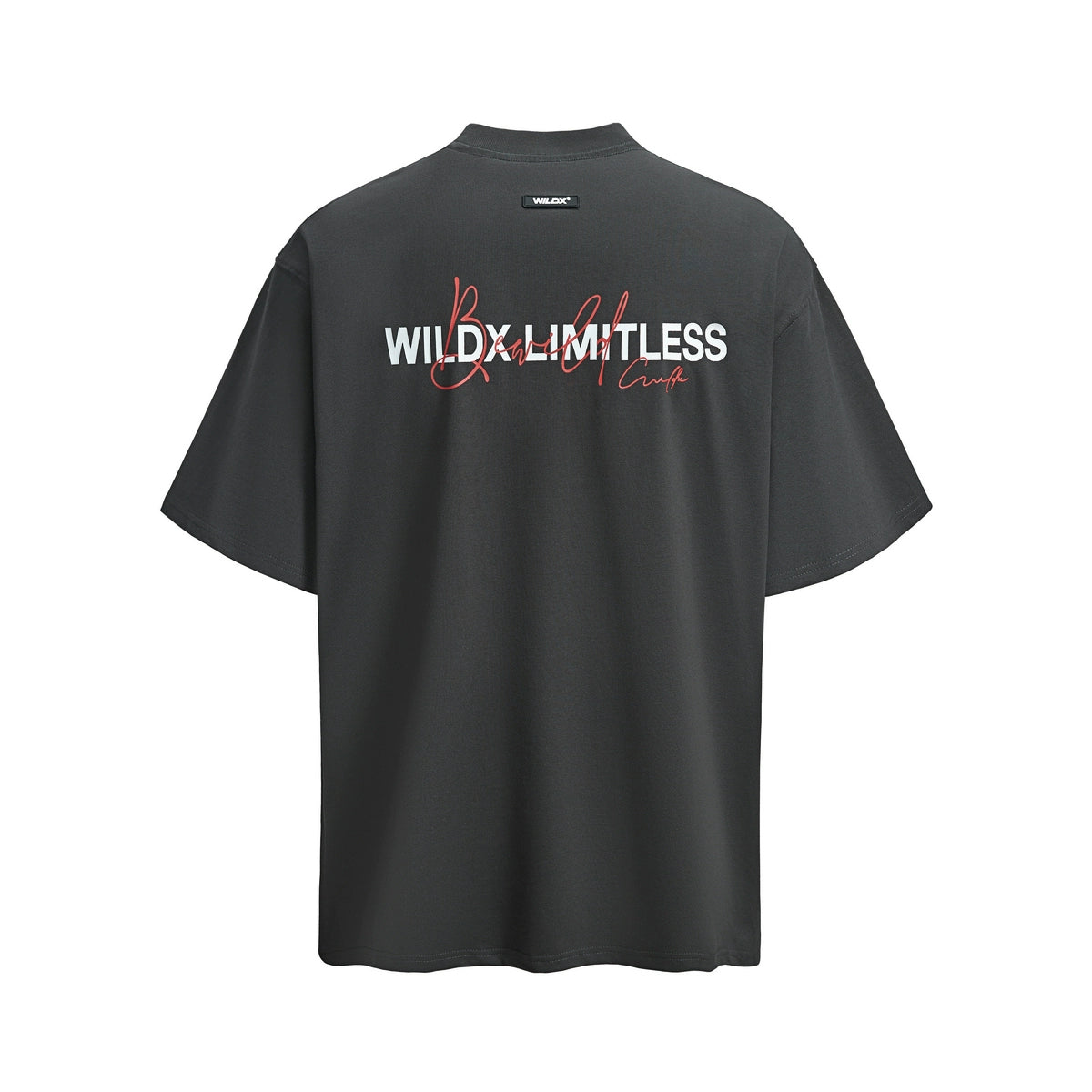 WildX Handwritten Vintage Letter Small Neckline Tee