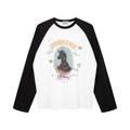 MOONWAV Unicorn Print Shoulder Sleeve Long Sleeve