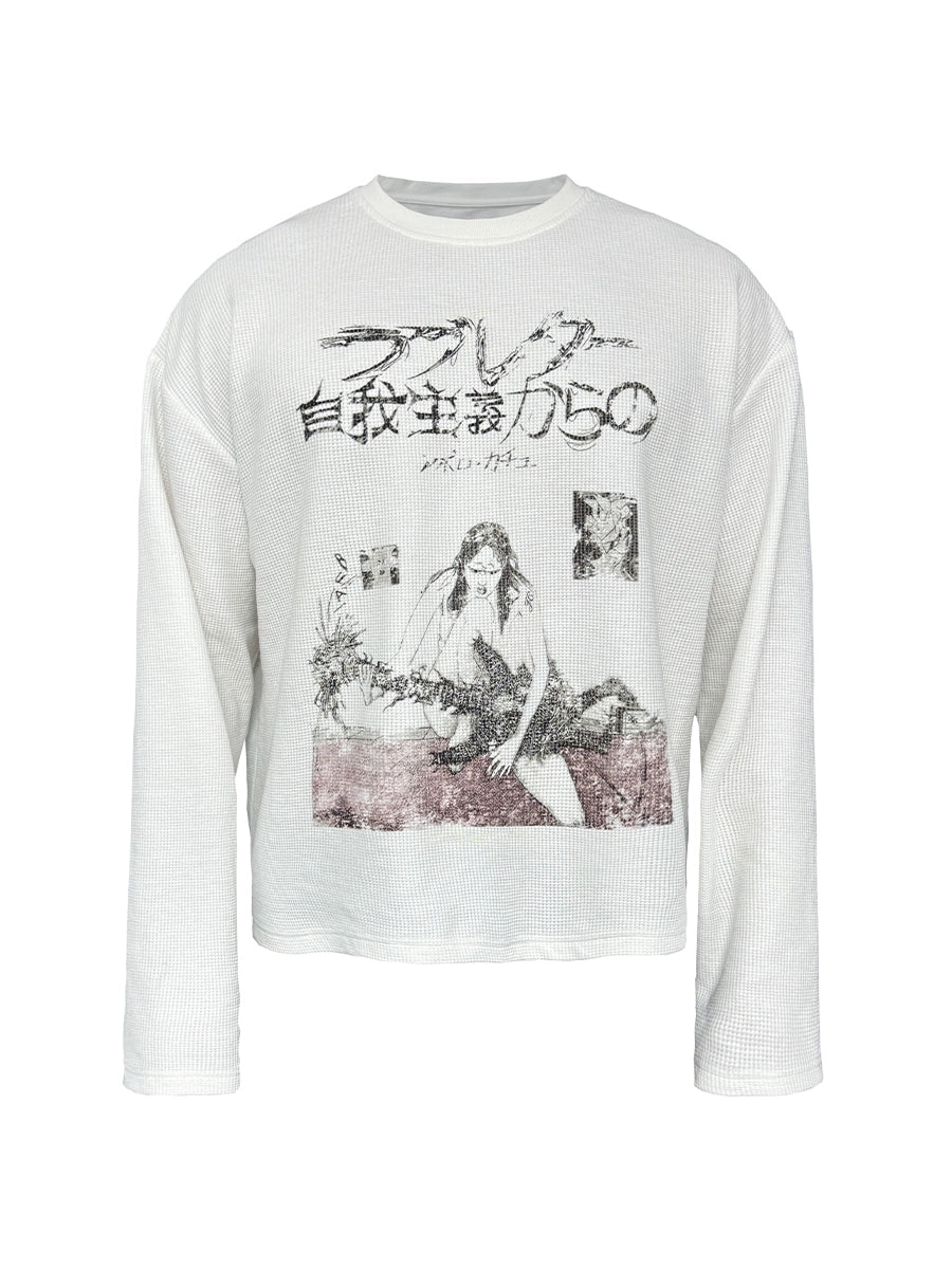JCAESAR Egoism Waffle Long Sleeve