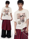 Imdelusion Light Loose Cute Rabbit Tee