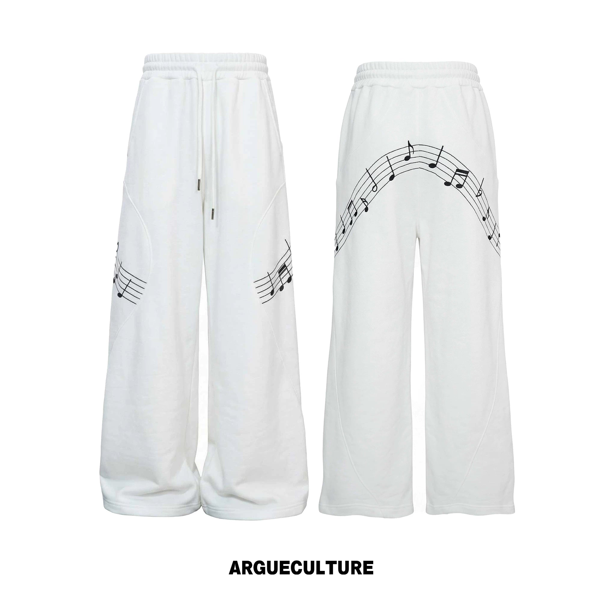 ArguECulturE Embroidered Music Note Sweater Set