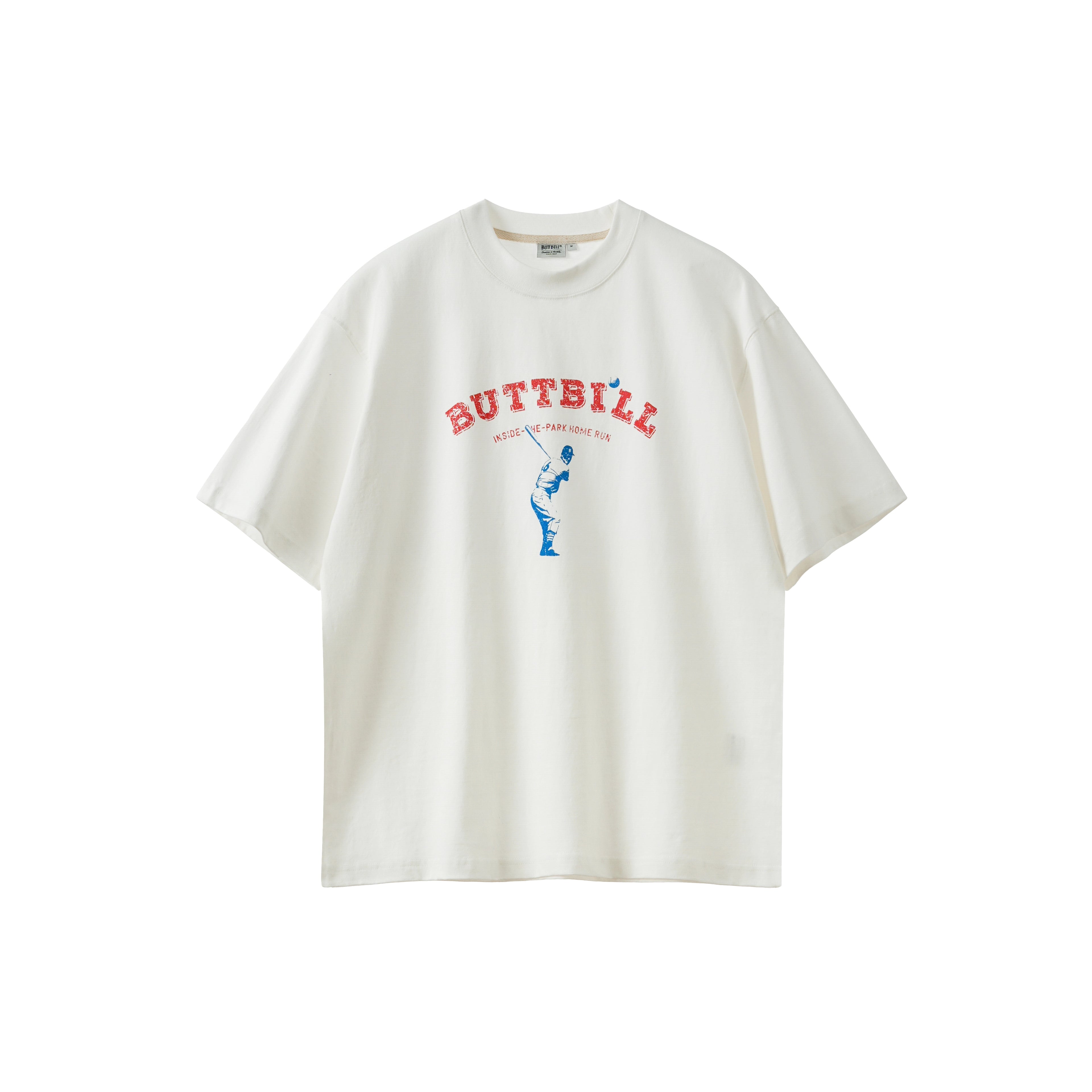 BUTTBILL Vintage Home Run LOGO Japanese Tee