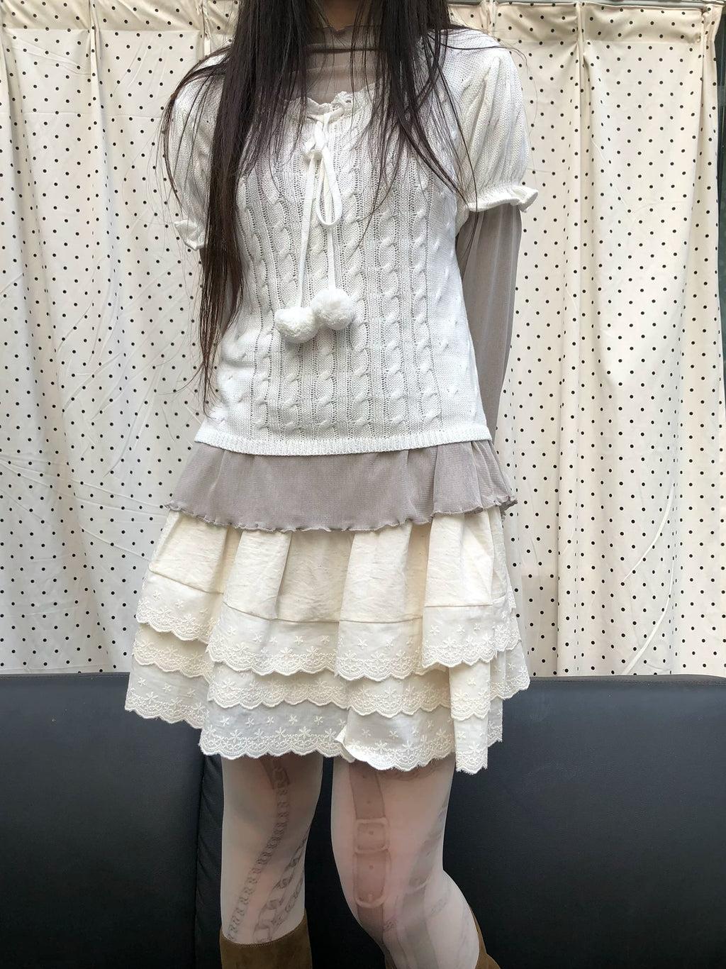 Ang: Project Vintage Lace Embroidered Skirt