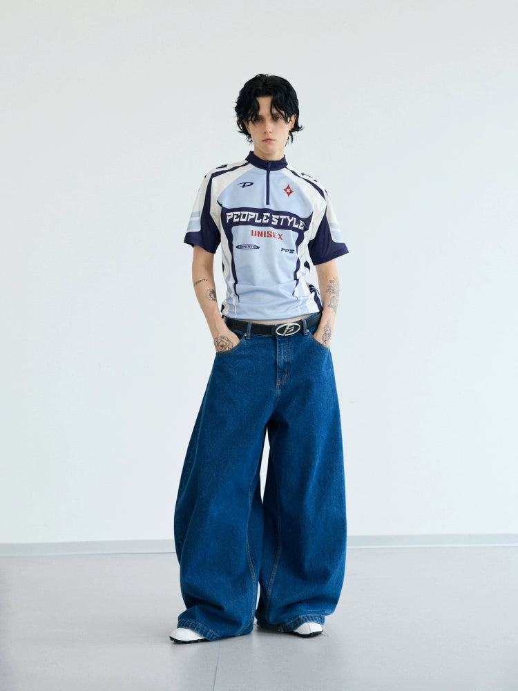 PEOPLESTYLE Cycling Suit Element Contrasting Color Tee