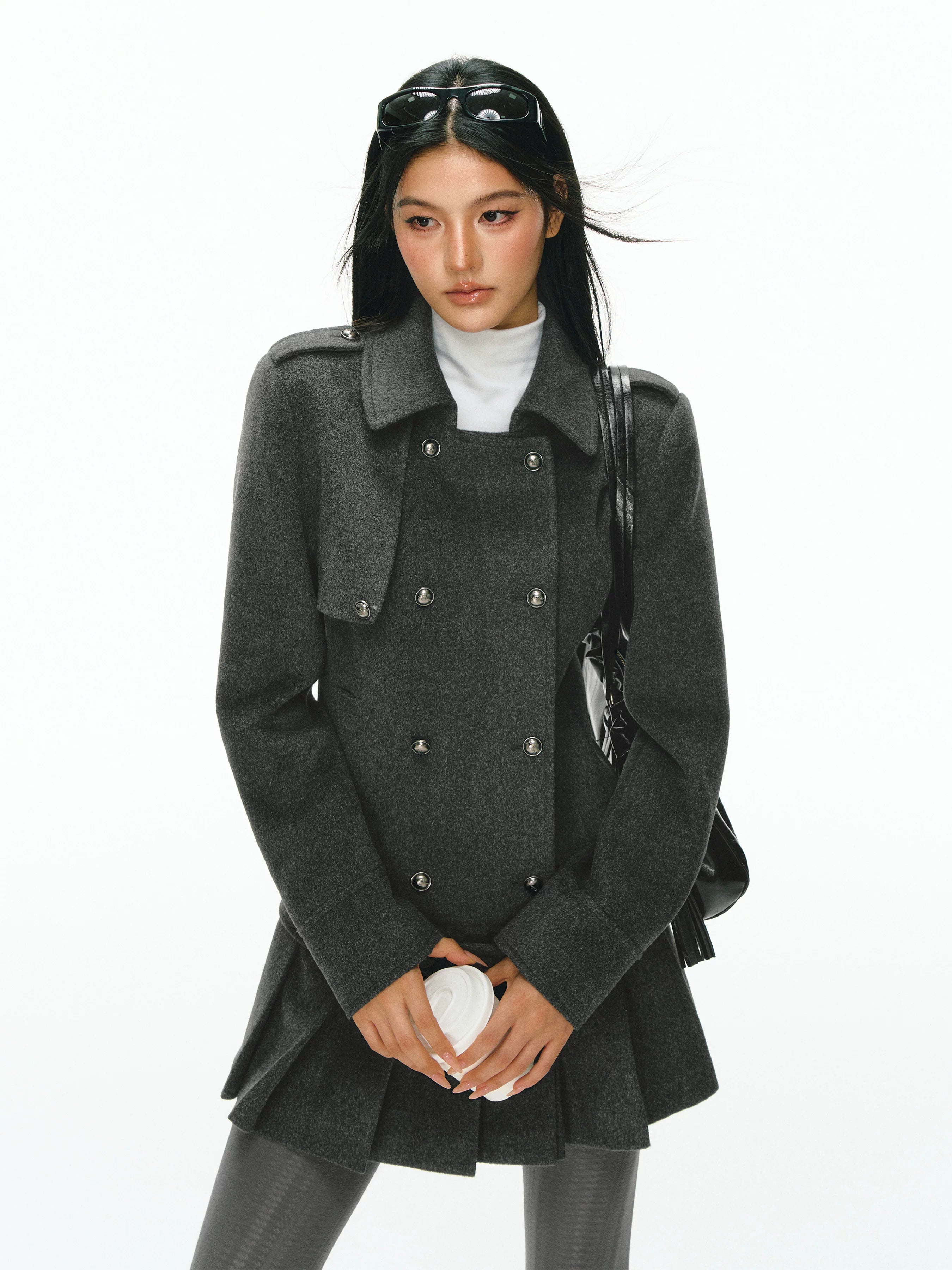 Ariseism Retro High-end Tweed Dress