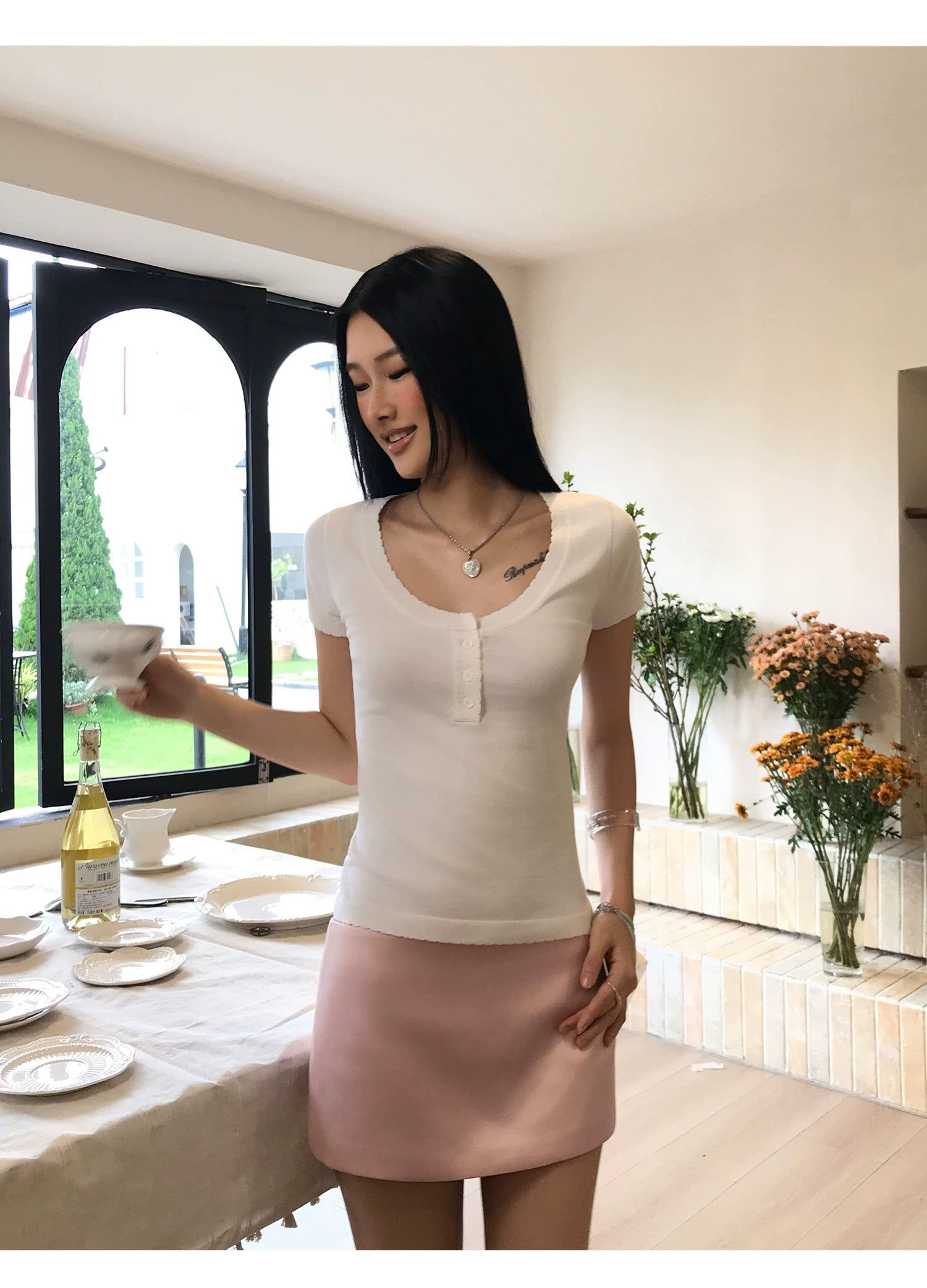 Audwyn Short Slim and Slim Round Neck Tee