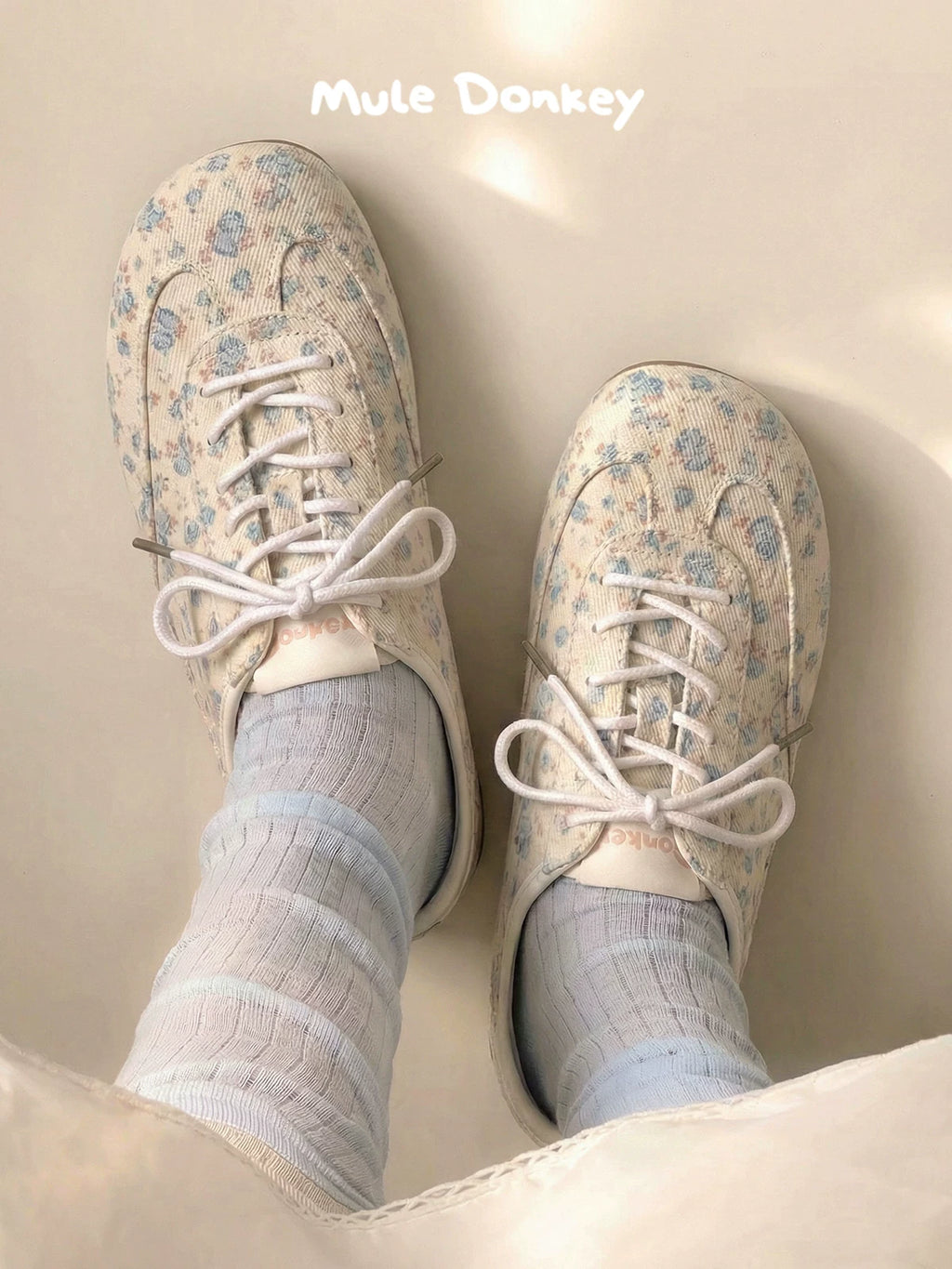 Mule Donkey Floral Ballet Shoes