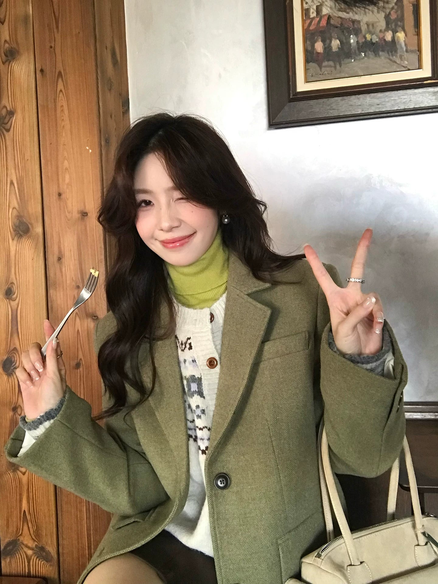 Even Thickened Woolen Blazer