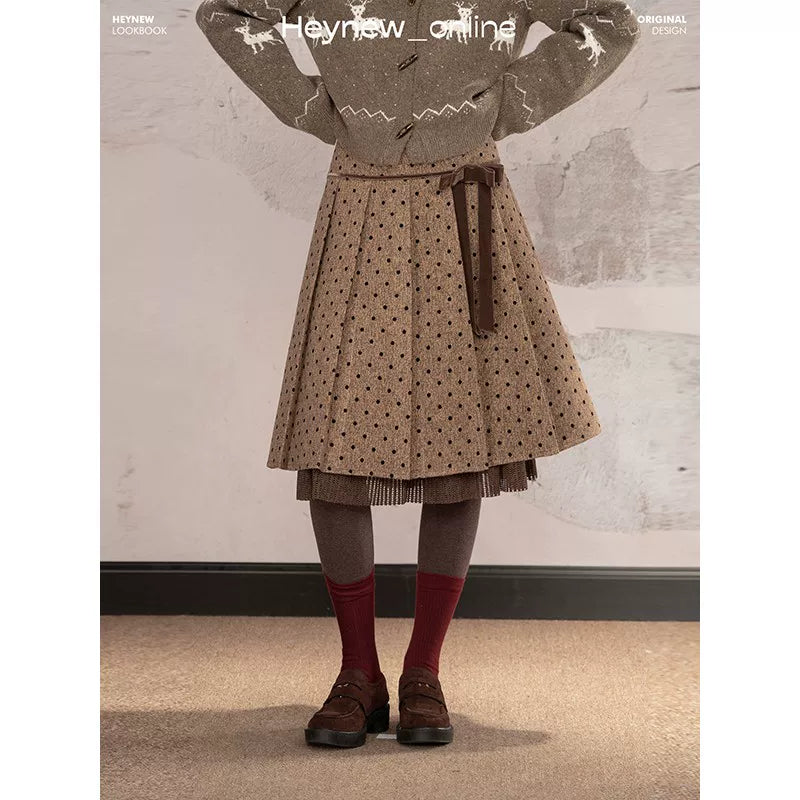 LOVEHEYNEW Lamb Wool Lapel Vest