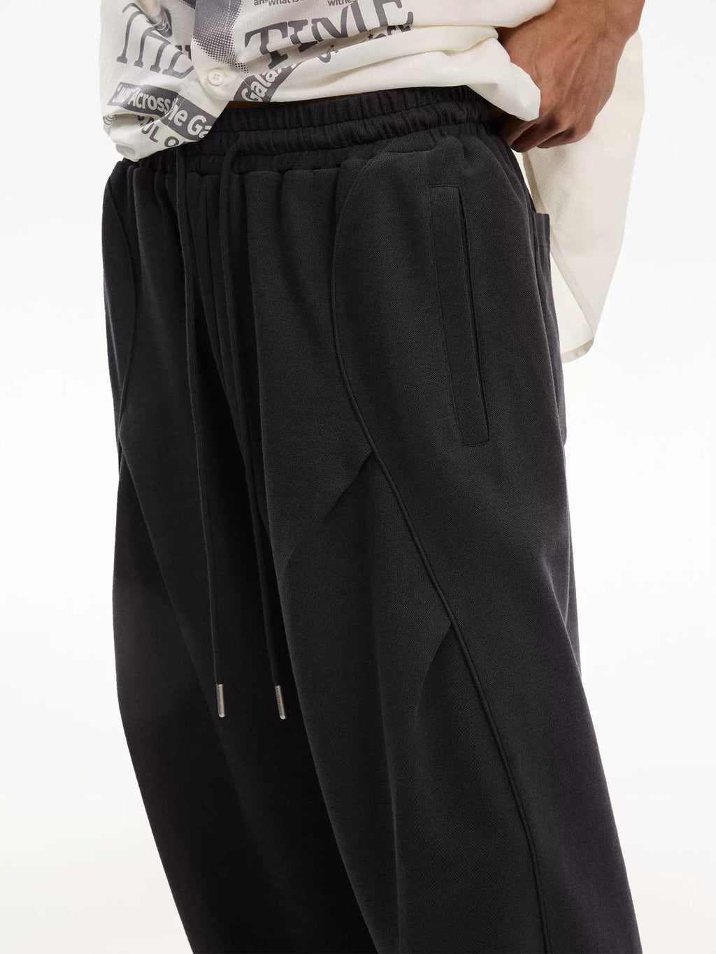 NewJNXS Towel Chain Embroidered Split Scimitar Pants