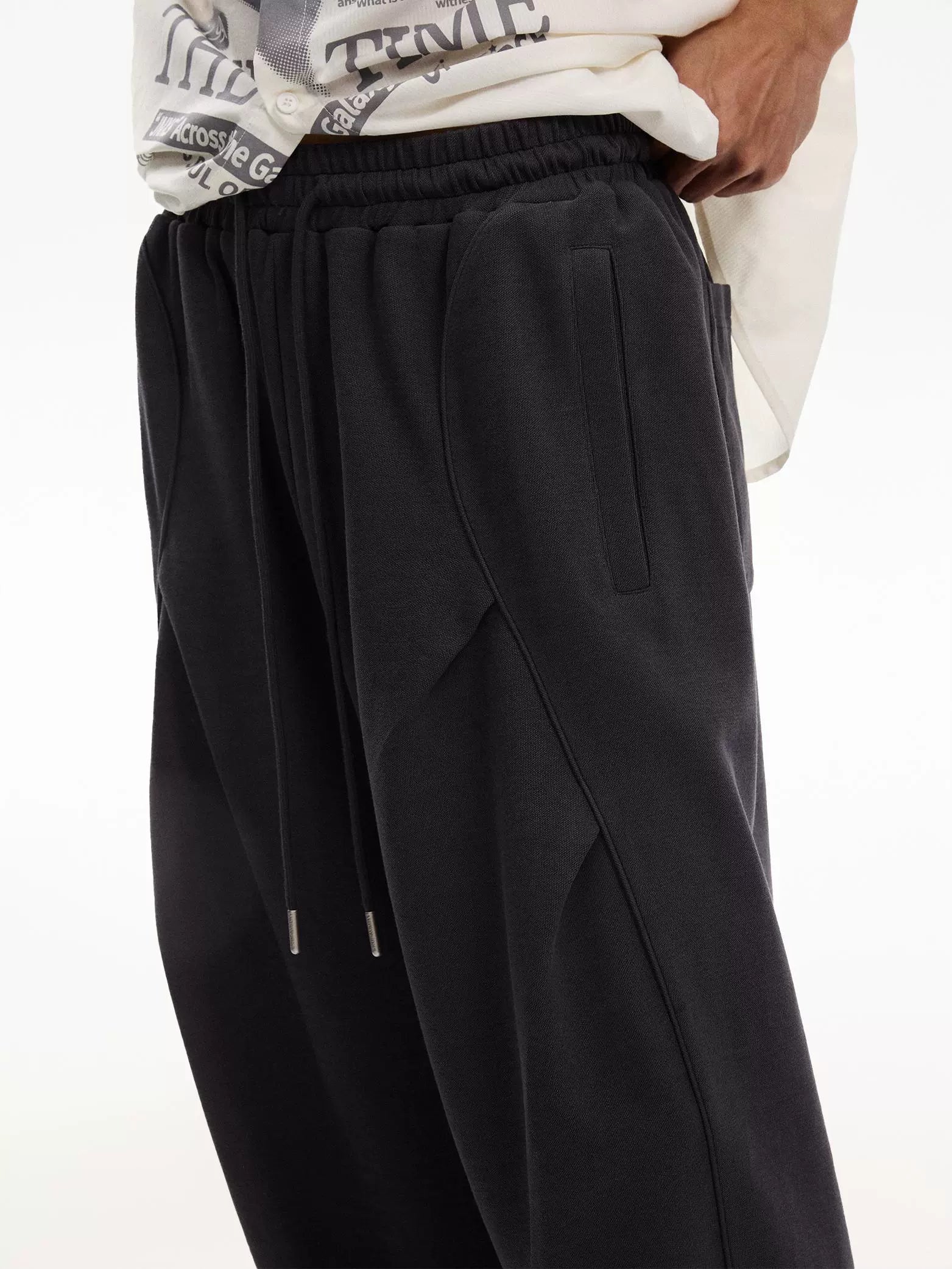 NewJNXS Towel Chain Embroidered Split Scimitar Pants