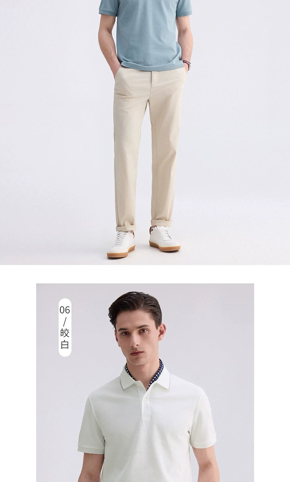 Giordano Cool Antibacterial Contrasting Lapel Tee