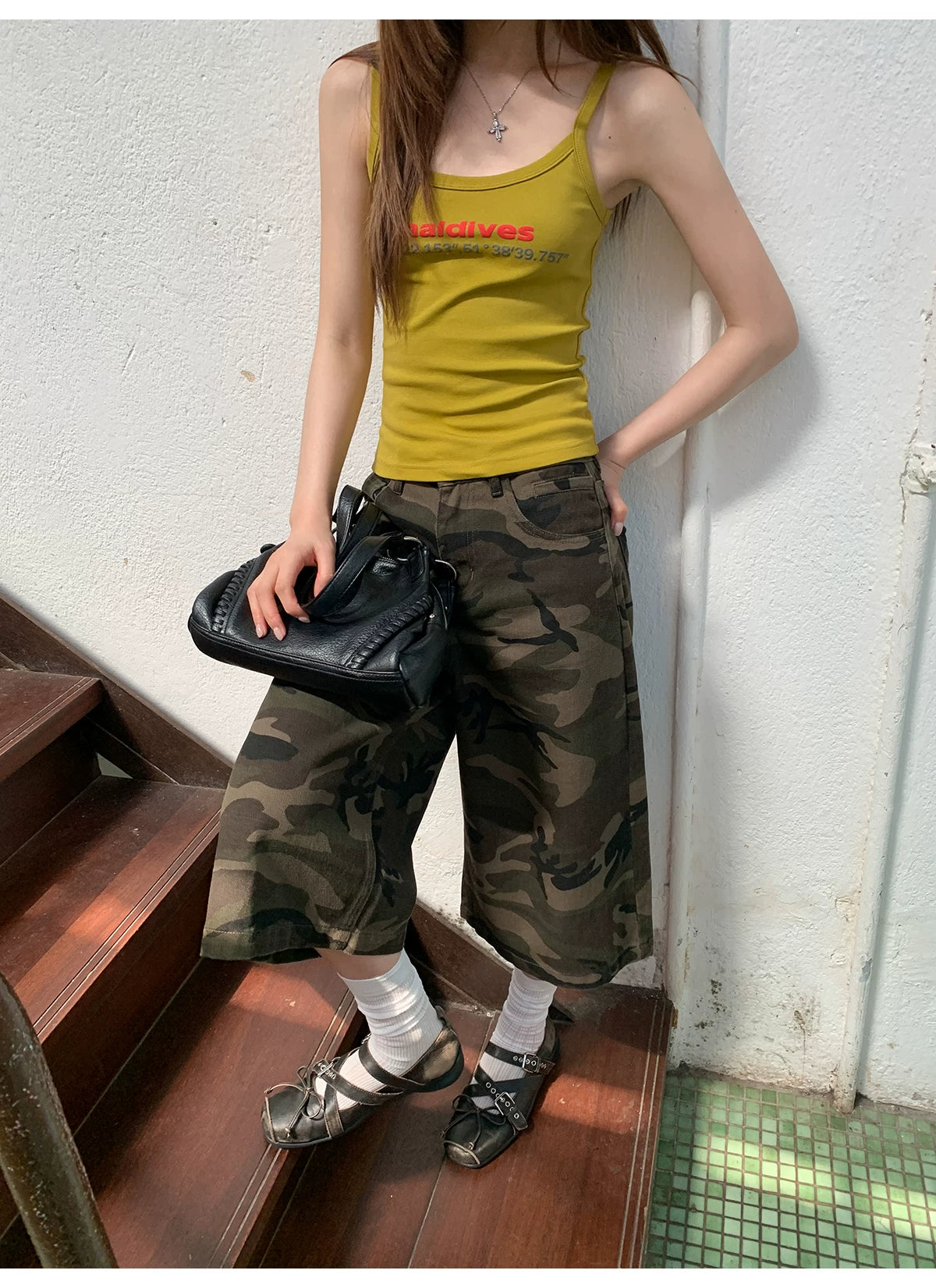 KANO Retro Pouch Camouflage Jeans