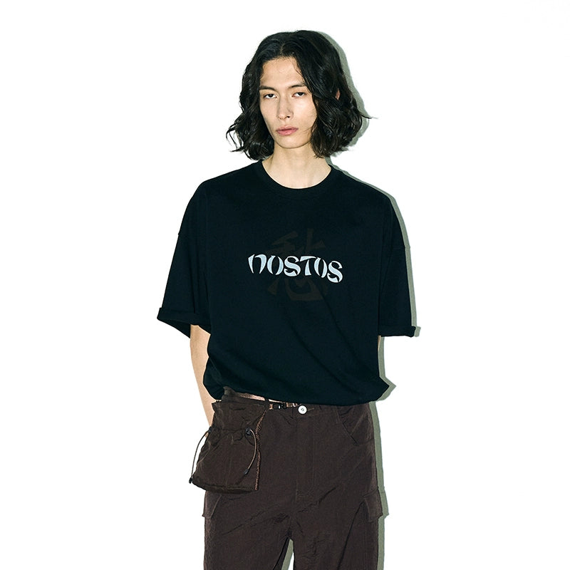 PARTIMENTO Loose Casual Crew Neck Tee