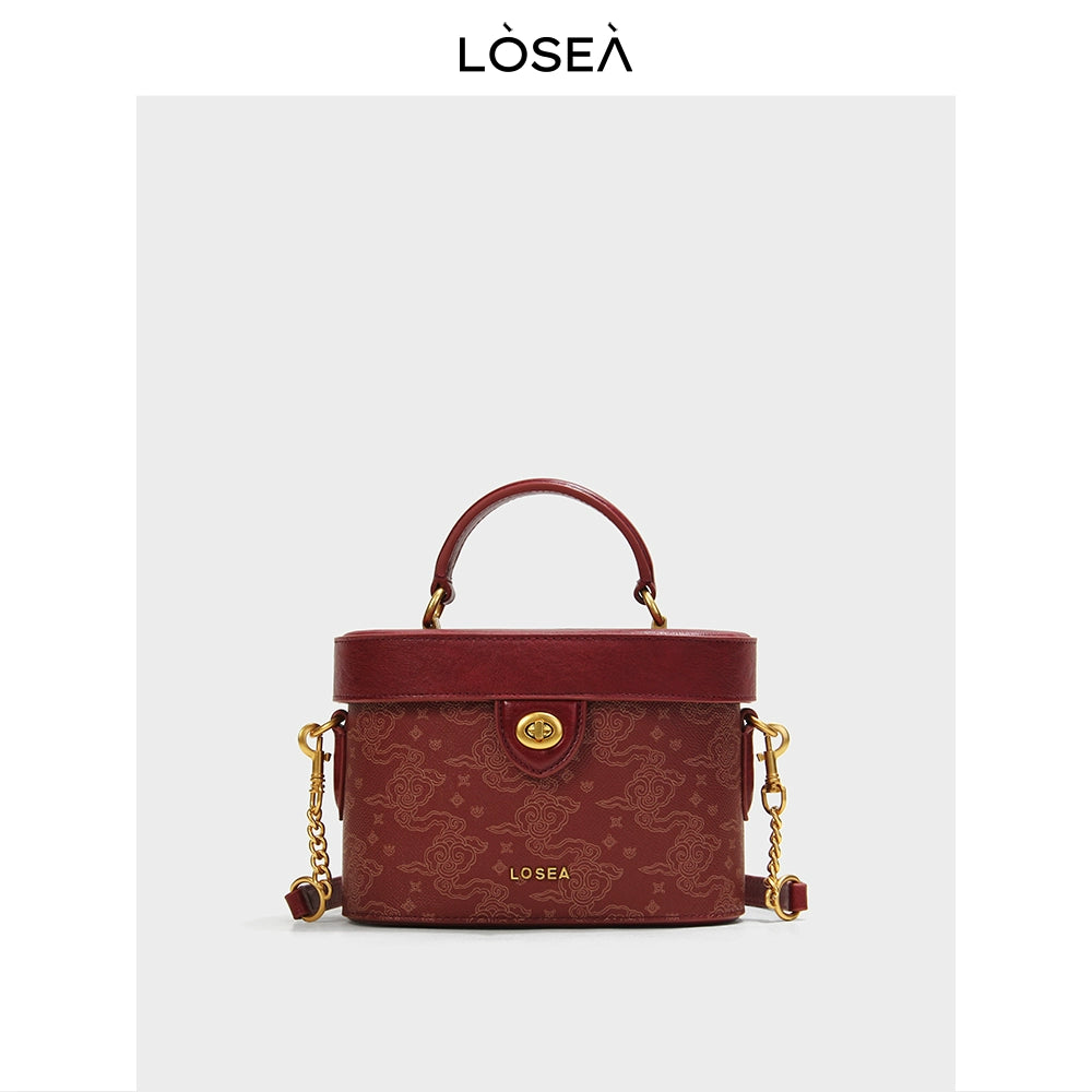 LOSEA Ruyi Moire New Chinese Box Crossbody Bag