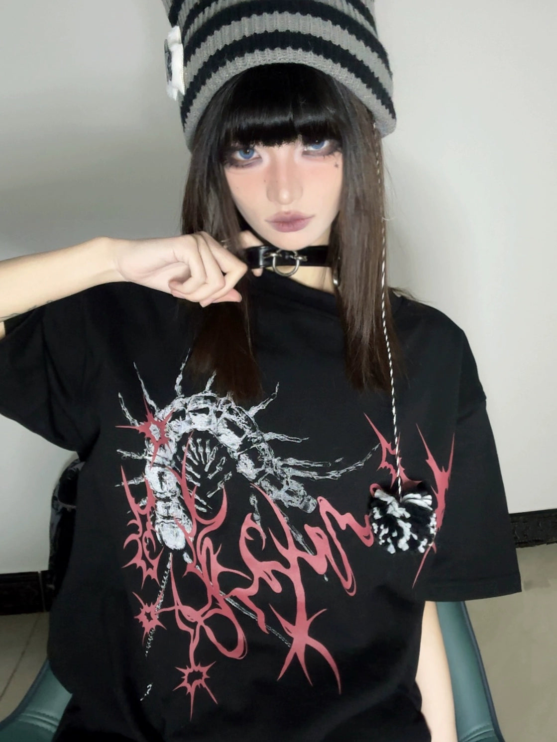 Wetbody Dark Oversized Street Neutral Tee