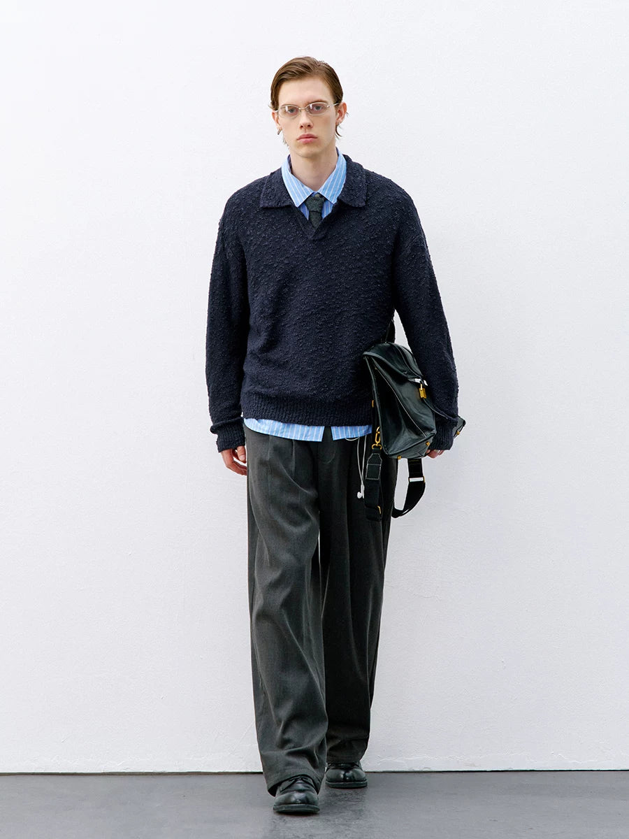 714Street old money long-sleeved polo shirt