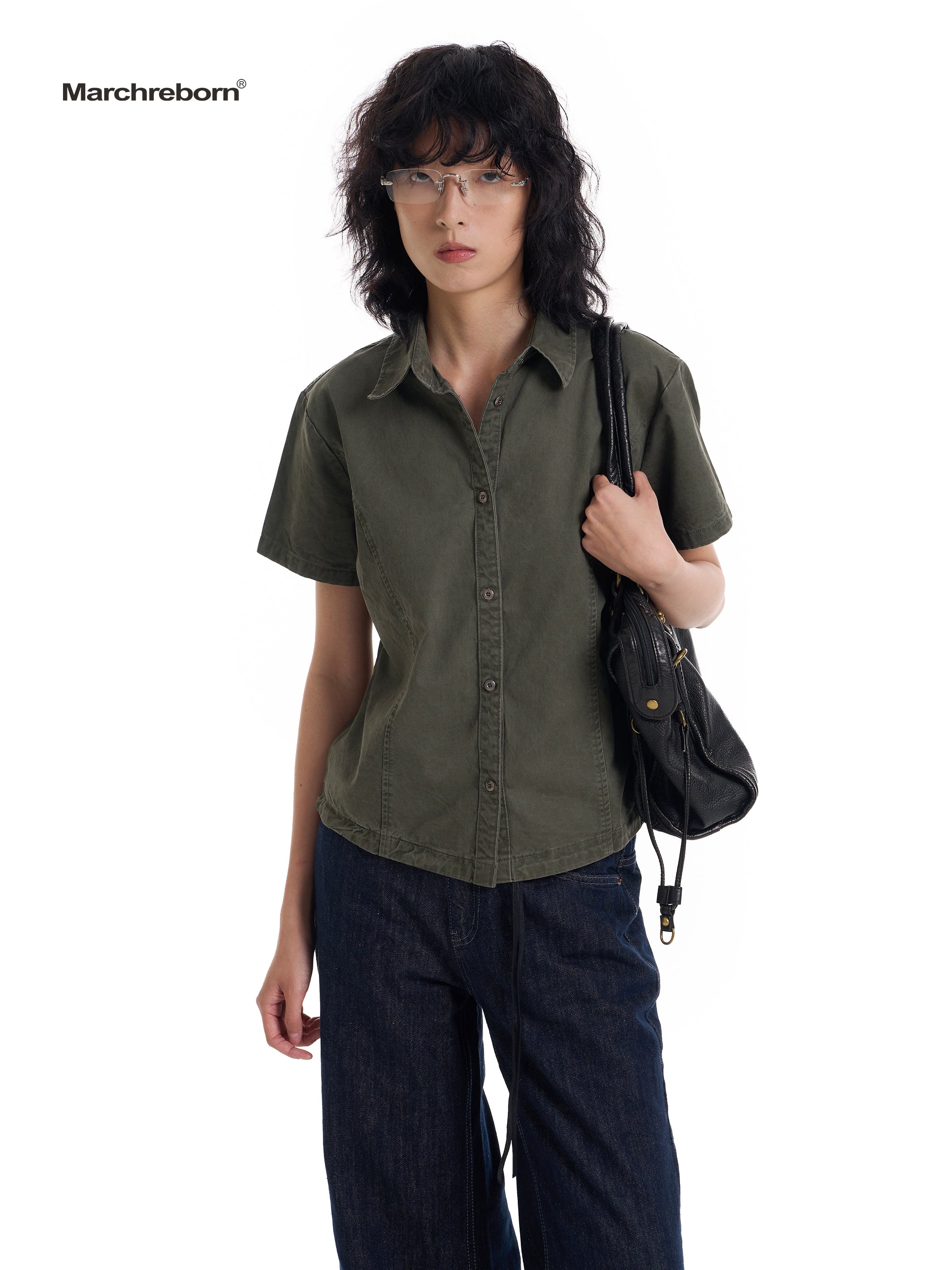 March Washed Shoulder Tooling Shirt
