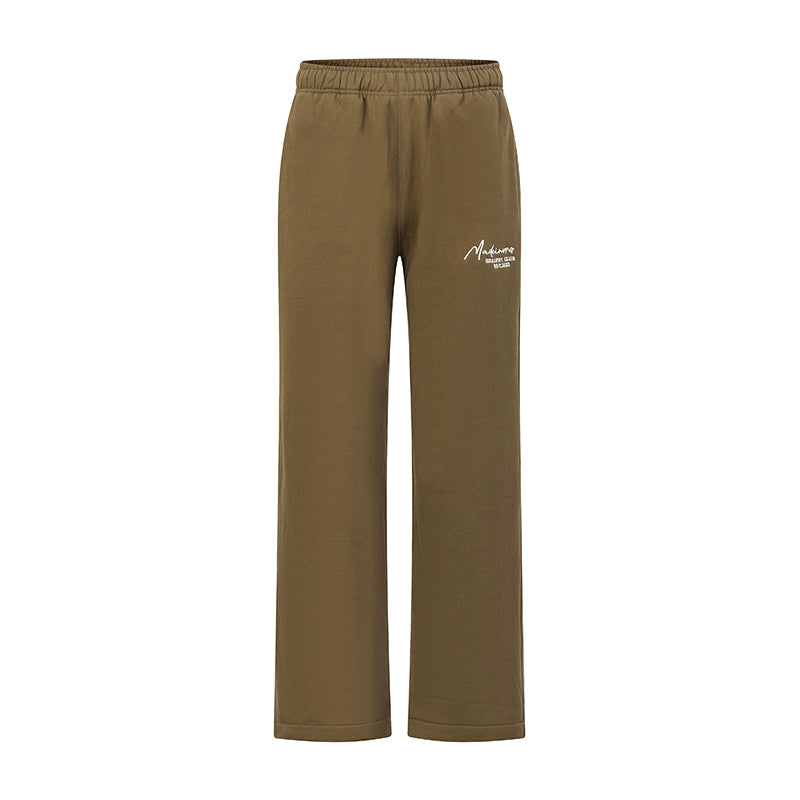 Madeinerror Heavy Embroidered Fleece Straight Casual Pants