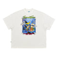 ComicTree Cartoon Print Crew Neck Casual Versatile Tee