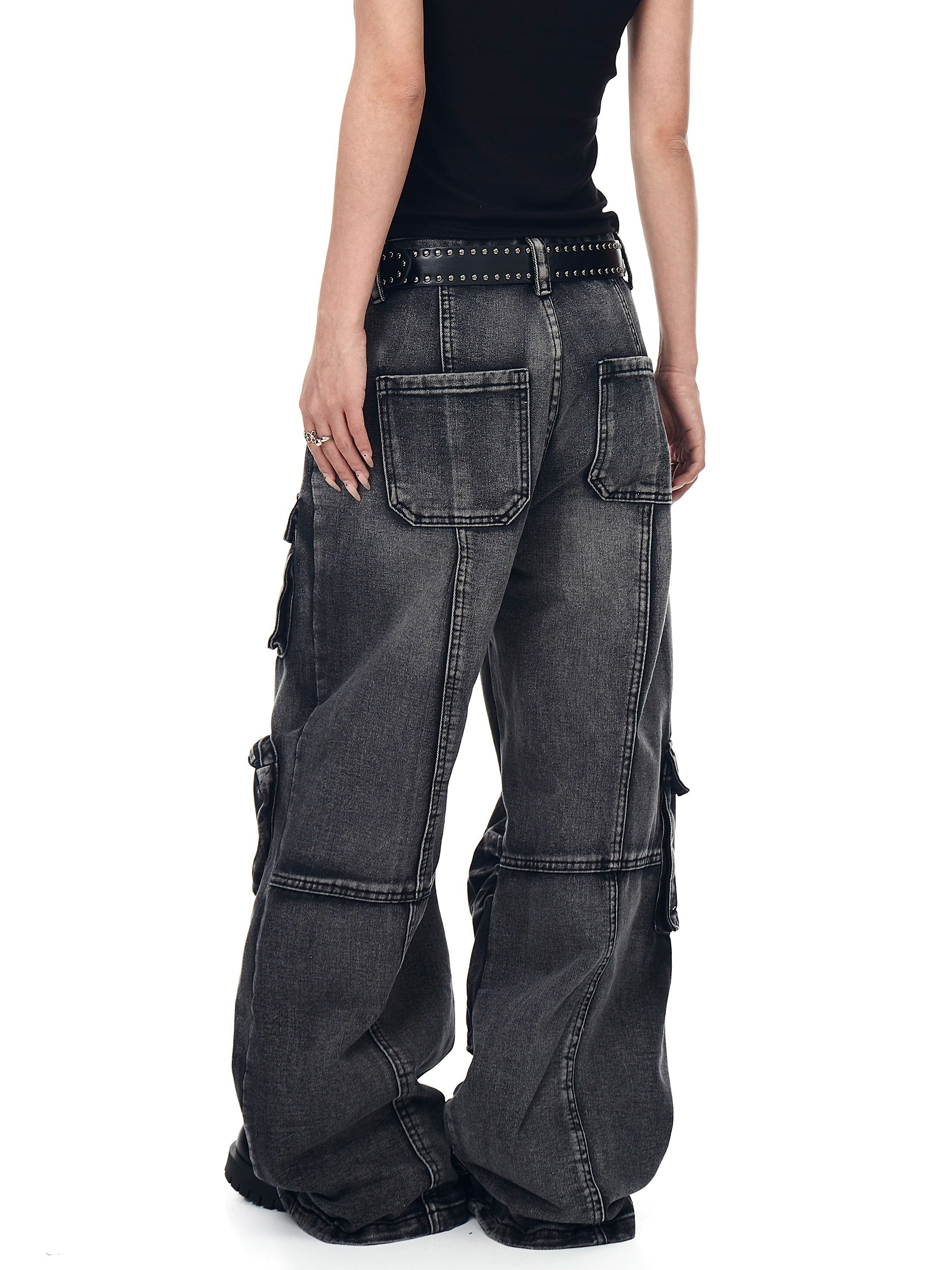 BLACKLISTS Heavy Industry Old Multi-pocket Tooling Jeans